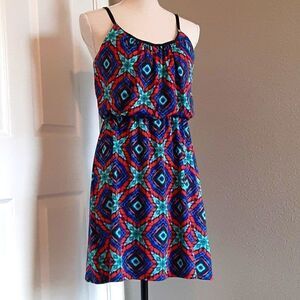 LIPSTICK Silky Cinched Waist Dress Size M